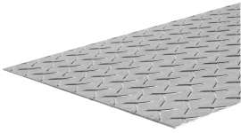 Boltmaster 24 in. 12 in. Uncoated Steel Diamond Tread Plate