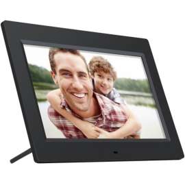 Aluratek Digital Photo Frame with 4GB Built-in Memory, 10 inch, 10" LCD Digital Frame, Black, 1024 x 600