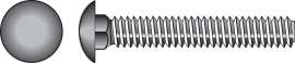 Hillman 1/4 in. X 3-1/2 in. L Stainless Steel Carriage Bolt 25 pk