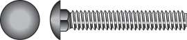 Hillman 0.375 in. X 1-1/2 in. L Stainless Steel Carriage Bolt 25 pk