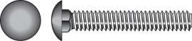 Hillman 0.375 in. X 3 in. L Stainless Steel Carriage Bolt 25 pk