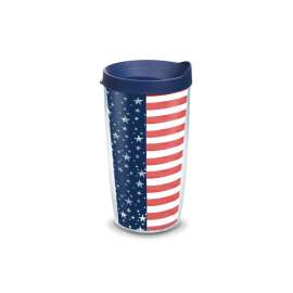 Tervis 16 oz Americana Stars Stripes Multicolored BPA Free Double Wall Tumbler