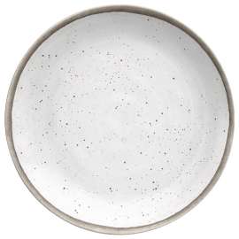 TarHong Gray/White Bamboo Retreat Pottery Dinner Plate 10.5 in. D 1 pk