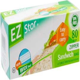 EZ-Stor Clear Storage Bag 80 pk