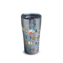 Tervis 20 oz Trailers and Bears Multicolored BPA Free Double Wall Tumbler