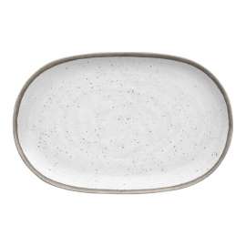 Tarhong Gray/White Melamine Kiln Platter 1 each