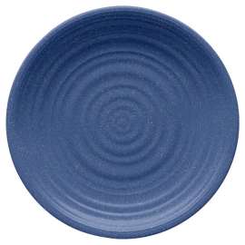Tarhong Blue Bamboo/Fiber Artisan Dinner Plate 1 each