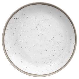 Tarhong Gray/White Melamine Kiln Dinner Plate 1 each