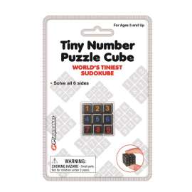 Playmaker Toys Tiny Number Puzzle Cube Plastic Multicolored