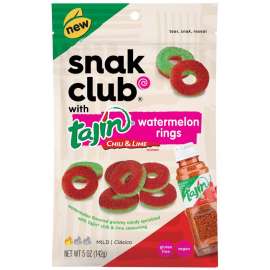 Snak Club Tajin Chili and Lime Watermelon Rings 5 oz Bagged