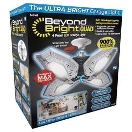 Beyond Bright As Seen on TV LED Garage Light Plastic 1 pk