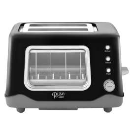 Rise by Dash Metal Black 2 slot Toaster 7.9 in. H X 12.2 in. W X 9.5 in. D
