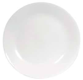 Corelle White Glass Winter Frost White Dinner Plate 10-1/4 in. D 1 pk