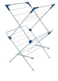 Polder 37.5 in. H X 23.5 in. W X 21.25 in. D Plastic/Steel Accordian Collapsible Clothes Drying Rack