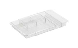 iDesign Clear Drawer Organizer 1.25 in. H X 7.75 in. W X 11.25 in. D