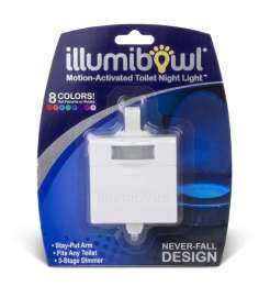 IllumiBowl Automatic Battery Powered LED Color Changing Night Light