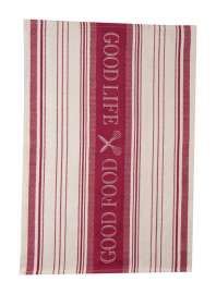 Kay Dee Cooks Kitchen Marsala Cotton Embroidered Tea Towel 1 pk