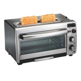 Hamilton Beach Metal Black/Silver 2 slot Toaster Oven 12 in. H X 17.8 in. W X 10.2 in. D