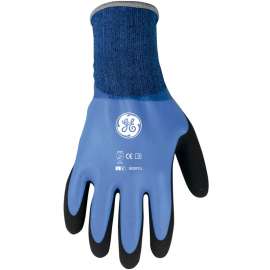 General Electric Unisex Dipped Gloves Black/Blue L 1 pair