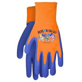MidWest Quality Gloves Warner Bros Unisex Outdoor Garden Grip Gloves Blue/Orange Youth 6 pk