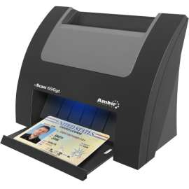 Ambir nScan 690gt, Duplex ID Card Scanner, 48-bit Color, 8-bit Grayscale, Duplex Scanning