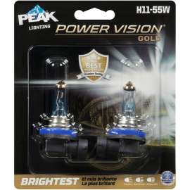 Peak Power Vision Gold Halogen High/Low Beam Automotive Bulb H11-55W