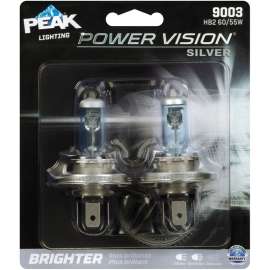 Peak Power Vision Halogen High/Low Beam Automotive Bulb 9003 HB2 60/55W