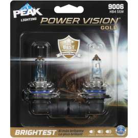 Peak Power Vision Gold Halogen High/Low Beam Automotive Bulb HB4 55W