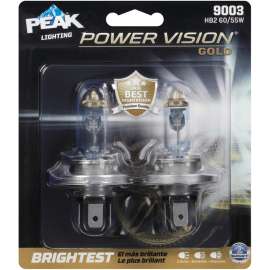Peak Power Vision Halogen High/Low Beam Automotive Bulb 9003 HB2 60/55W