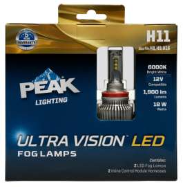 Peak Ultra Vision LED Fog Automotive Bulb H11