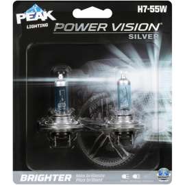 Peak Power Vision Halogen High/Low Beam Automotive Bulb H7-55W