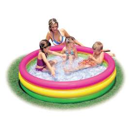Intex Sunset Glow 73 gal Round Plastic Inflatable Pool 13 in. H X 5 ft. D