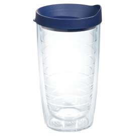 Tervis 16 oz Blue/Clear BPA Free Insulated Tumbler
