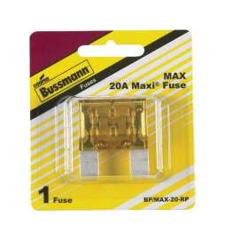Bussmann 20 amps MAX Yellow Blade Fuse 1 pk