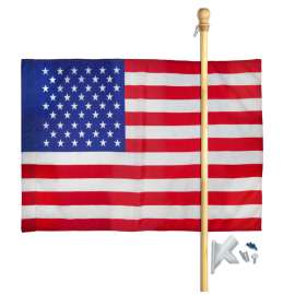 Valley Forge American Flag Set 2.5 ft. H X 4 ft. W