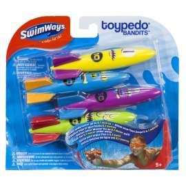 Swimways Toypedo Assorted Plastic Rockets Pool Diving Toy