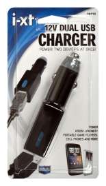 Goxt 12 V Black Dual USB Charger 1 pk