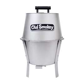 Old Smokey Products 13 in. Charcoal Grill Silver