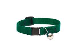 Lupine Pet Basic Solids Green Green Nylon Cat Collar