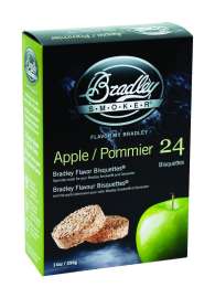 Bradley Smoker All Natural Apple All Natural Wood Bisquettes 24 pk