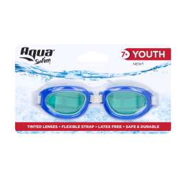 Aqua Swim Assorted Silicone Swim Goggles