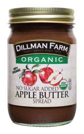 Dillman Farm Organic Apple Butter Spread 13 oz Jar