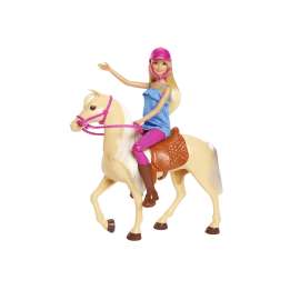 Barbie Doll and Horse Multicolored 3 pc