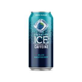 Sparkling Ice Blue Raspberry Caffeine Beverage 16 oz 1 pk