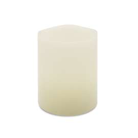 Matchless Darice Ivory Vanilla Honey Scent Pillar Flameless Flickering Candle