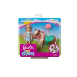 Barbie Chelsea and Pony Multicolored