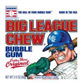 Big League Chew Original Bubble Gum 2.12 oz