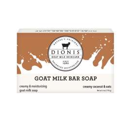 Dionis Goat Milk Skincare Creamy Coconut & Oats Scent Soap Bar 6 oz 1 pk
