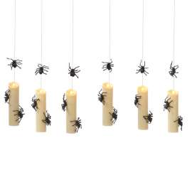 Gerson 8.39 in. Spider Candles Hanging Decor