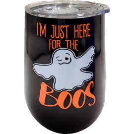 Spoontiques I'm Here Just For the Boos Wine Tumbler 16 oz 1 pk